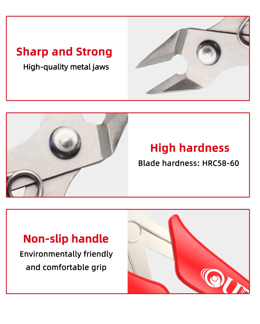 G12 blique mouth stainless steel pliers 斜嘴不锈钢钳 - 图片 6