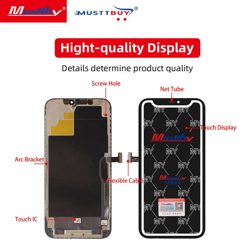 MY LCD Series Incell Diagnostic LCD Display Screen for iPhone 12 13 14 15 Plus Pro Max - 图片 7