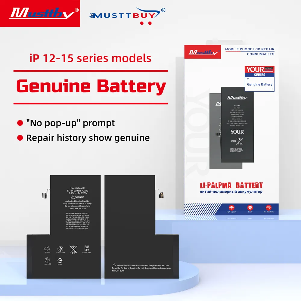 YOUR Series Genuine Battery High Capacity for iPhone 12 13 14 15 Mini Plus Pro Max - 图片 2