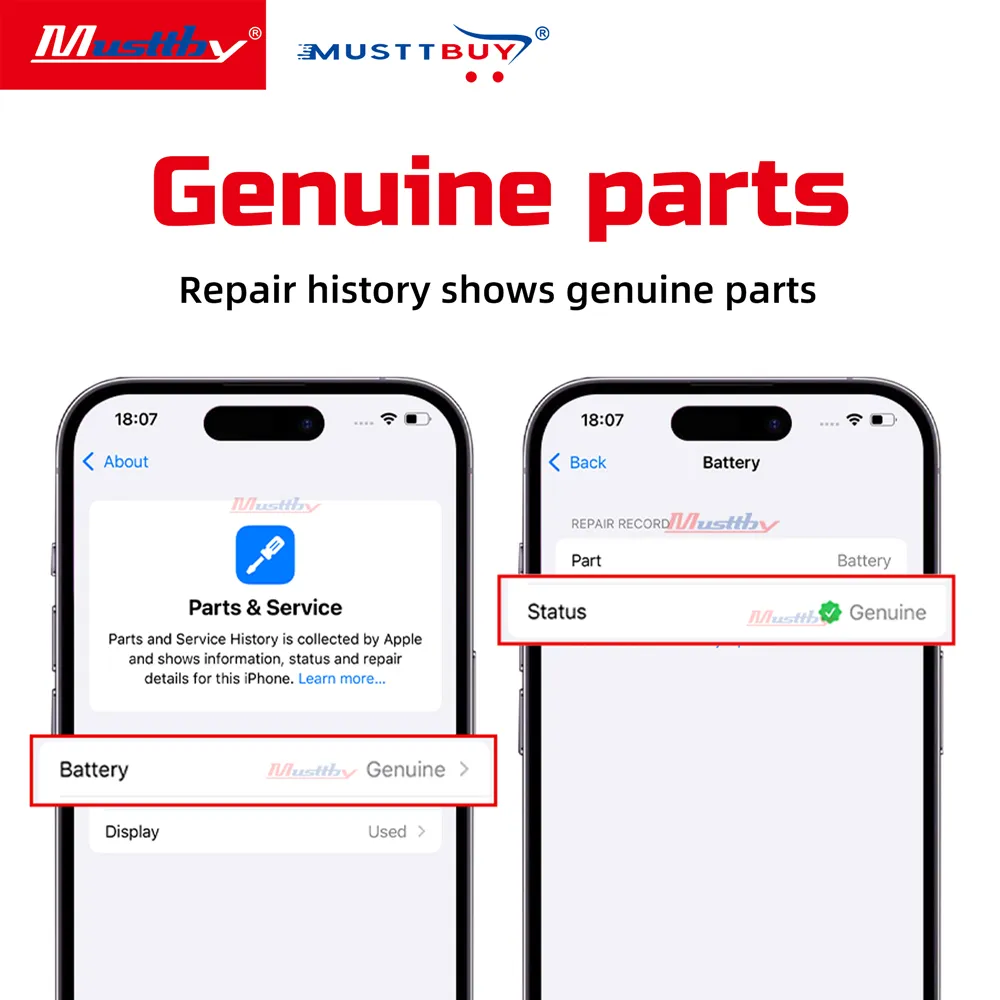 YOUR Series Genuine Battery High Capacity for iPhone 12 13 14 15 Mini Plus Pro Max - 图片 4