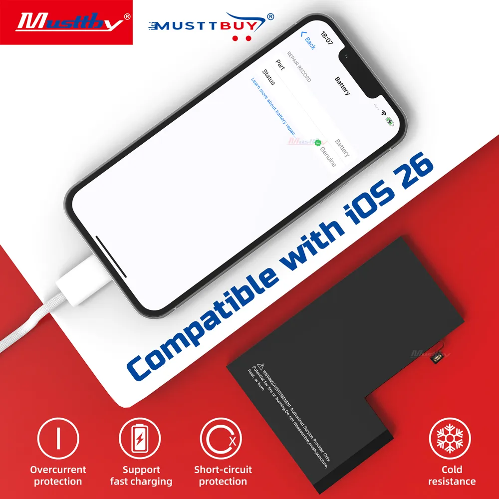 YOUR Series Genuine Battery High Capacity for iPhone 12 13 14 15 Mini Plus Pro Max - 图片 5